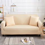 Solid Color Stretch Fit Sofa Cover Recliner Lounge Settee Armchair Loveseat L Shape Couch Slipcover Furniture Protector