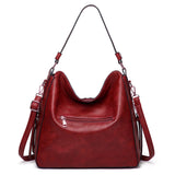 Fashion Tote Satchel Bag PU Leather Single Shoulder Crossbody Bags Large Capacity Purse Handbags with Tassels for Women