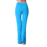 Women Drawstring Comfy Wide Leg Loungewear Pants Casual Loose Flare Bell Bottom Trousers Ladies Full Length Sport Workout Pants