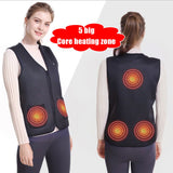 Electric USB Winter Heated Vest Jacket Warm Up Heating Pad Body Warmer Thermal