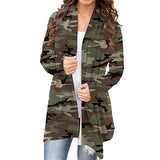 Women Halloween Print Long Sleeve Cardigan Coat Outwear Jacket Jumper Open Front