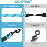 5FT Dog Leash Lead Padded Handle Reflective Nylon Rope Training Walking Harness