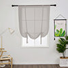 Tie Up Window Curtains, Sheer Window Drapes,Short Curtain Scarf,Cafe Kitchen Curtain Valance,Rod Pocket Curtain Panel