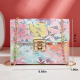 Women PU Leather Shoulder Bag Messenger Cross Body Clutch Purse With Chain Strap