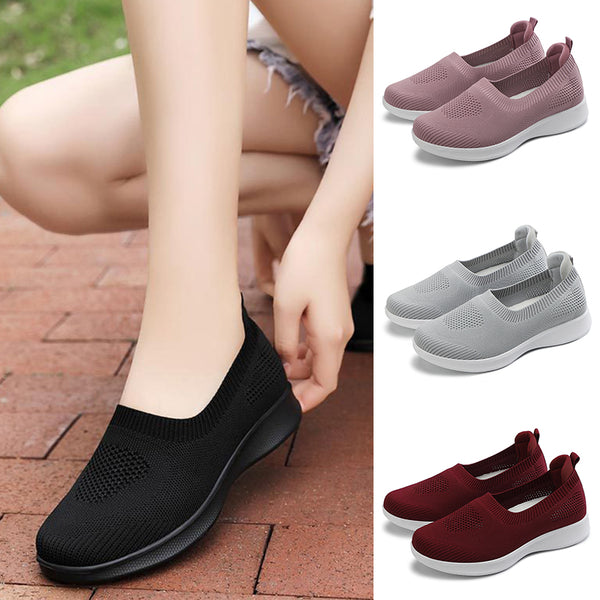 Women Slip On Loafers Walking Shoes Sneakers Soft Comfort Casual Shoes Round Toe