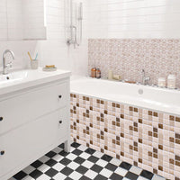 Kitchen Tile Stickers Bathroom 3D Mosaic Self-Adhesive Wall Cover Decal Sticker