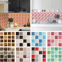 Kitchen Tile Stickers Bathroom 3D Mosaic Self-Adhesive Wall Cover Decal Sticker