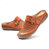 Womens Clogs Shoes Slip on Mules Casual Flat Slippers Flowers Soft Beach Sandals