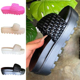 Women's Braided Platform Slippers Slides Sandals Mules Summer Beach Casual Shoes