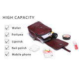 Women Vintage Crossbody Phone Bag, Small Messenger Shoulder Bag Cash Handbag Wallet Purse