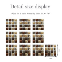 Kitchen Tile Stickers Bathroom 3D Mosaic Self-Adhesive Wall Cover Decal Sticker