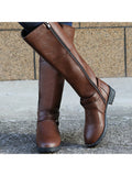 Women's Knee High Riding Boots Winter Casual Shoes Size 5-10