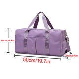 Sports Gym Travel Duffle Bag Handbag Luggage Shoulder Bag With Shoes Compartment