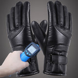 Motorcycle USB Electric Heated Gloves Windproof Cycling Skiing Winter Waterproof