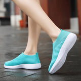 Women Elastic Sock Sneakers Trainers Outdoor Athletic Walking Sport Casual Shoes