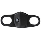 CUH Black Frabic Face Masks With Valve,Adult Woman Man Mouth Covering,Strethable Mouth-muffle,Washable Reusable Mask