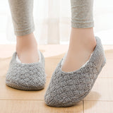 Women's Solid Color Flats Slippers Closed Toe Anti-slip Breathable Casual Shoes