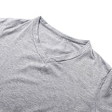 Men Casual Short Sleeve V Neck Tops T-shirt Blouse Pullover Basic Tee Zip Pocket