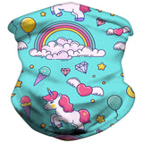 Ice Silk Kids Balaclava Tube Scarf Headband Face Mask Neck Gaiter Wrap Bandana