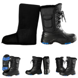 Mens Waterproof Insulated Winter Snow Boots Warm Fur Lined Hiking Boots