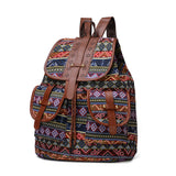 Women Vintage Backpack Handmade Knit Travel School Shoulder Bag Satchel Rucksack